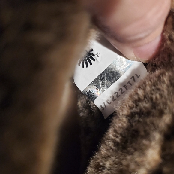 UGG Sz 7 Mini Berge Suede Shearling Cuff Boots - Picture 15 of 15